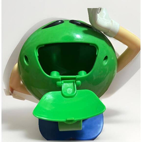 2012 Green M & M Dispenser  White Gogo Boots 10" Tall Collectible M&M - Picture 5 of 9